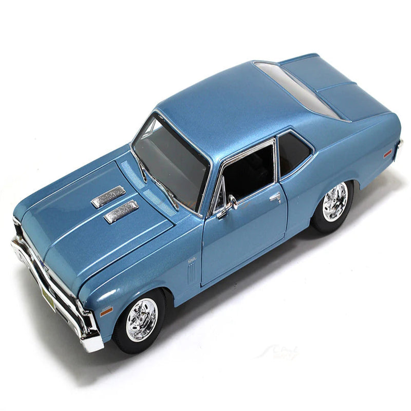 Maisto 1970 Chevrolet Nova SS Coupe blue 1:18 Maisto diecast Scale Model car
