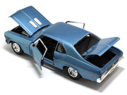 Maisto 1970 Chevrolet Nova SS Coupe blue 1:18 Maisto diecast Scale Model car