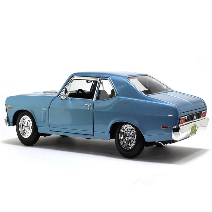 Maisto 1970 Chevrolet Nova SS Coupe blue 1:18 Maisto diecast Scale Model car-Vehicles-Maisto-Toycra