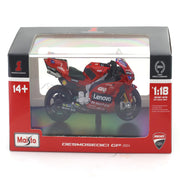 Maisto 2024 Ducati Desmosedici GP #1 Moto GP Pecco 1:18 Maisto Licensed Diecast Scale Model Bike Collectible