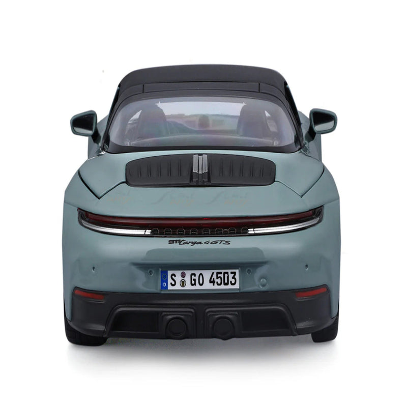 Maisto 2025 Porsche 911 992.2 Targa 4 GTS Hybrid Aventurine Green 1:18 Maisto Licensed Diecast Scale Model Car Collectible