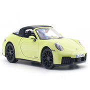 Maisto 2025 Porsche 911 992.2 Targa 4 GTS Hybrid Yellow 1:18 Maisto Licensed Diecast Scale Model Car Collectible