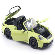 Maisto 2025 Porsche 911 992.2 Targa 4 GTS Hybrid Yellow 1:18 Maisto Licensed Diecast Scale Model Car Collectible