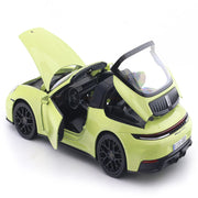 Maisto 2025 Porsche 911 992.2 Targa 4 GTS Hybrid Yellow 1:18 Maisto Licensed Diecast Scale Model Car Collectible