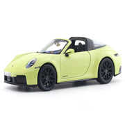 Maisto 2025 Porsche 911 992.2 Targa 4 GTS Hybrid Yellow 1:18 Maisto Licensed Diecast Scale Model Car Collectible