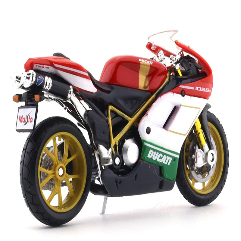 Maisto Ducati 1098 S Tricolor 1:18 Maisto licensed Scale Model bike collectible