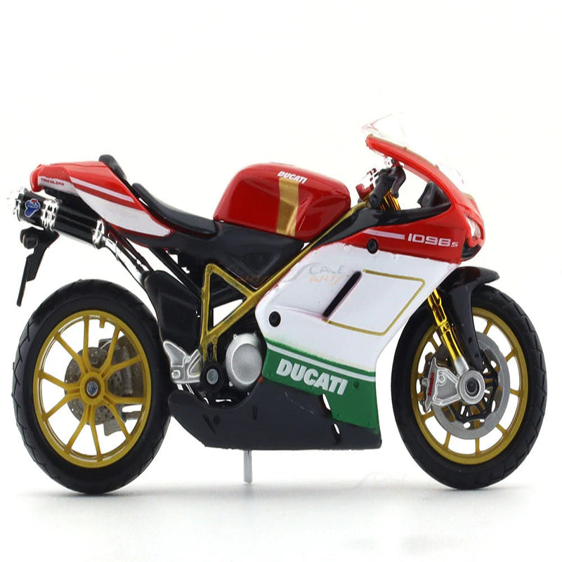 Maisto Ducati 1098 S Tricolor 1:18 Maisto licensed Scale Model bike collectible