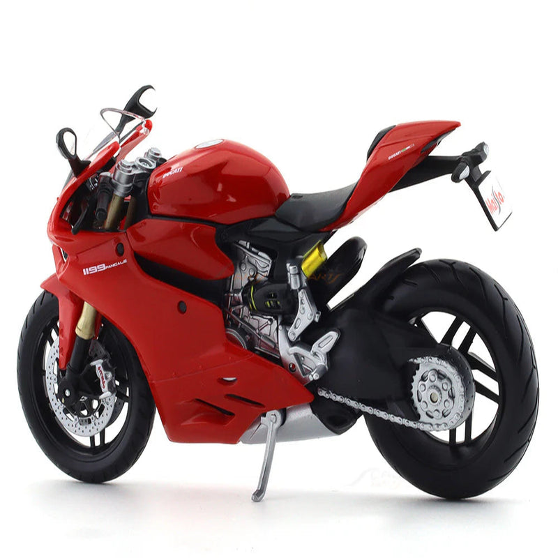 Maisto Ducati 1199 Panigale 1:12 Maisto Licensed Scale Model bike collectible -Red