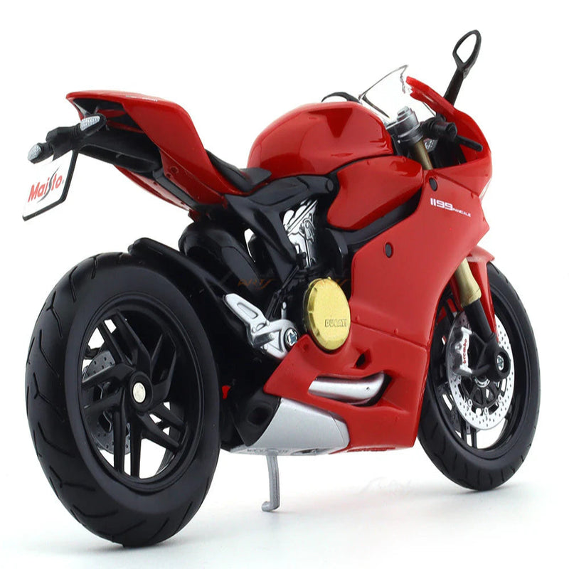 Maisto Ducati 1199 Panigale 1:12 Maisto Licensed Scale Model bike collectible -Red