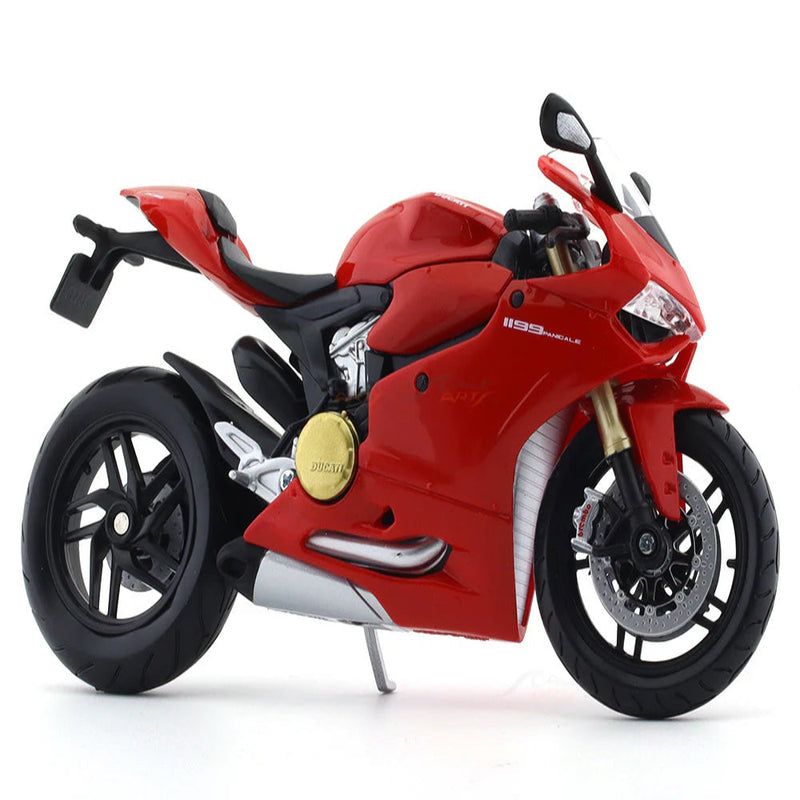 Maisto Ducati 1199 Panigale 1:12 Maisto Licensed Scale Model bike collectible -Red