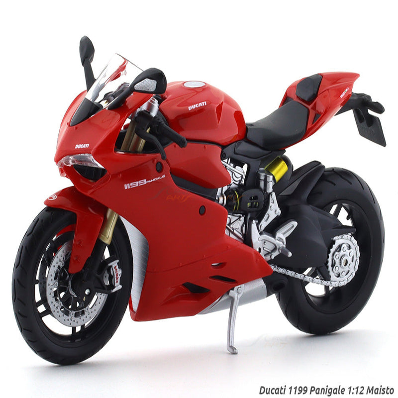 Maisto Ducati 1199 Panigale 1:12 Maisto Licensed Scale Model bike collectible -Red