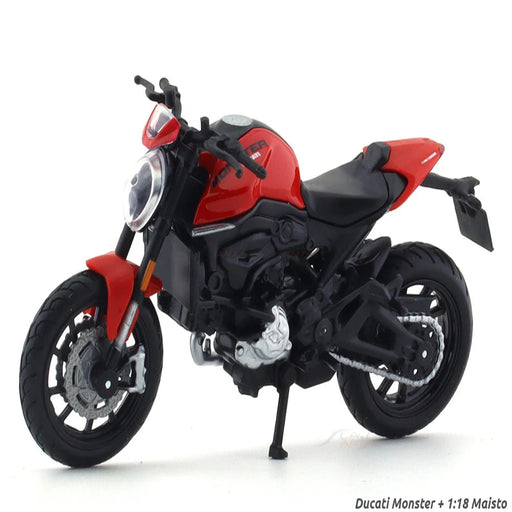 Maisto Ducati Monster + 1:18 Maisto Scale Model bike collectible-Vehicles-Maisto-Toycra