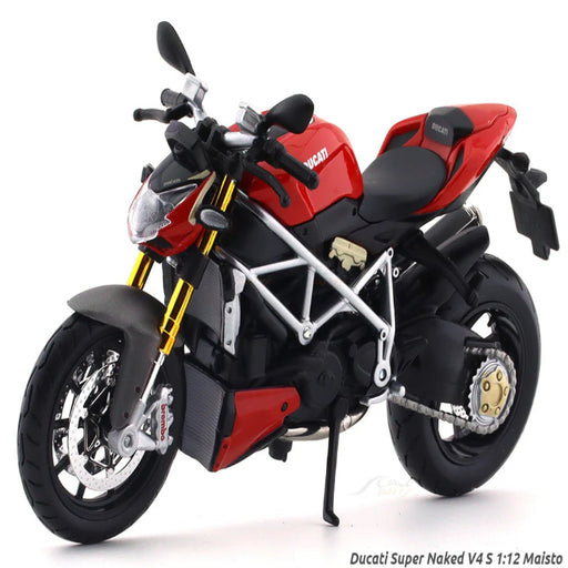 Maisto Ducati Super Naked V4 S 1:12 Maisto Licensed Scale Model bike collectible-Vehicles-Maisto-Toycra