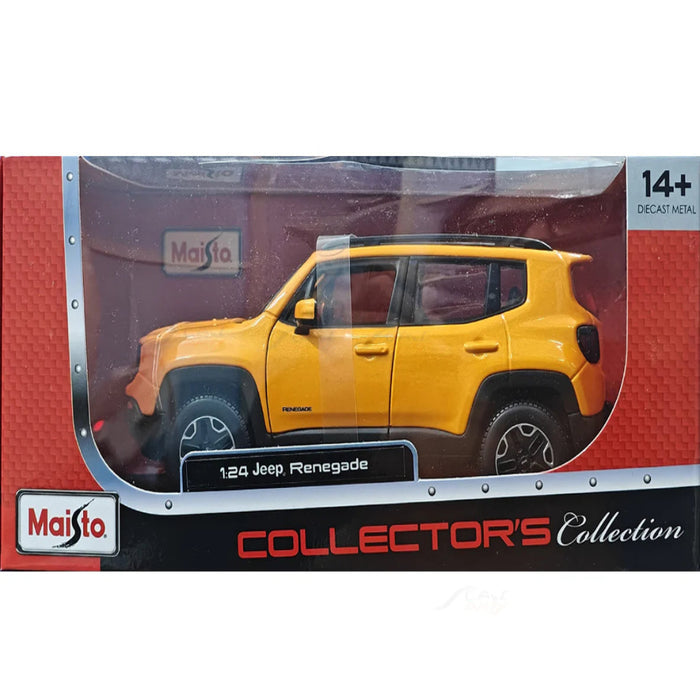 Maisto Jeep Renegade orange 1:24 Maisto licensed diecast Scale Model car-Vehicles-Maisto-Toycra