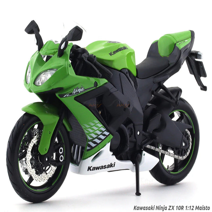 Maisto Kawasaki Ninja ZX 10R 1:12 Maisto licensed Scale Model bike collectible-Vehicles-Maisto-Toycra