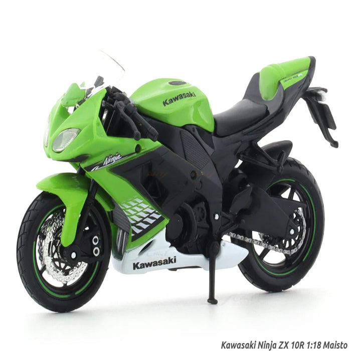 Maisto Kawasaki Ninja ZX 10R 1:18 Maisto licensed diecast Scale Model bike collectible-Vehicles-Maisto-Toycra