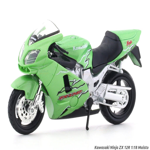 Maisto Kawasaki Ninja ZX-12R 1:18 Maisto licensed diecast scale model bike-Vehicles-Maisto-Toycra