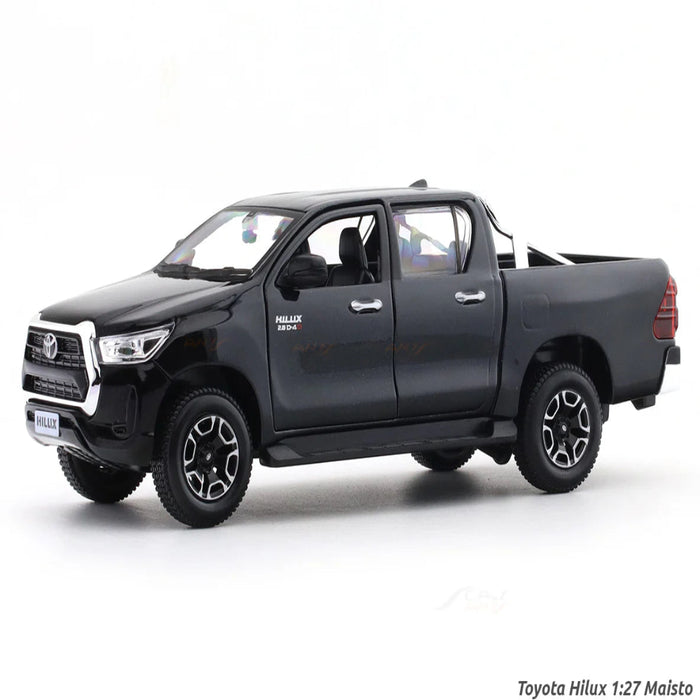 Maisto Toyota Hilux Black 1:27 Maisto licensed diecast Scale Model car collectible-Vehicles-Maisto-Toycra