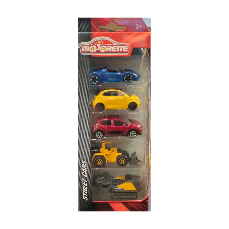 Majorette 5 Piece Street Cars Set - New