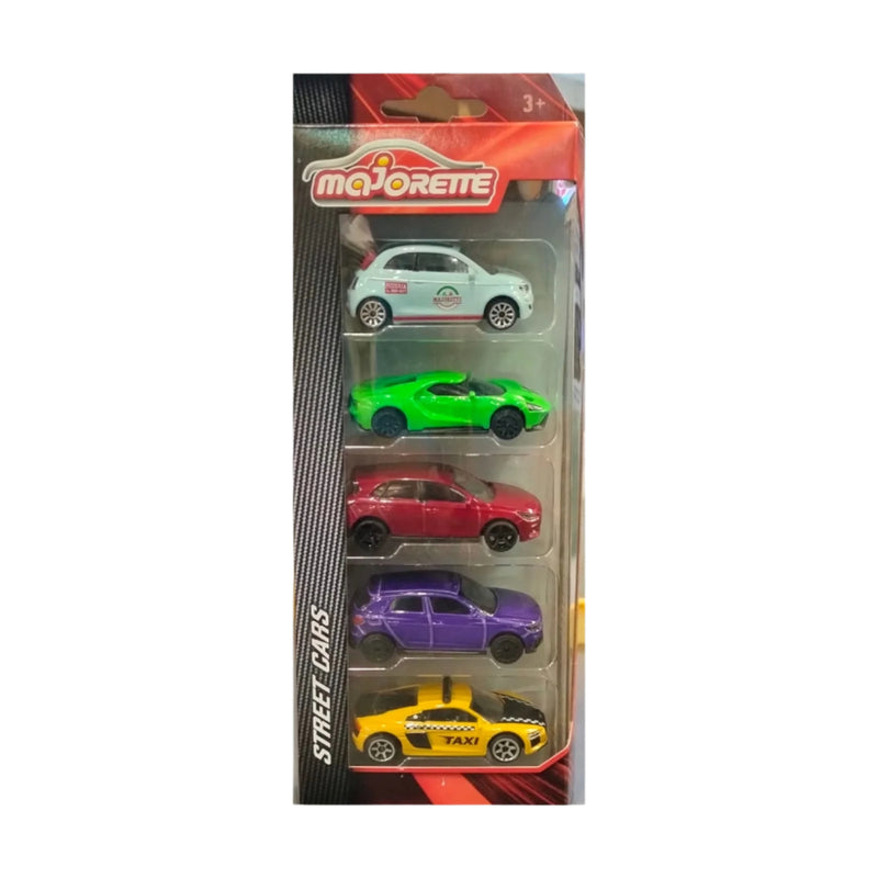 Majorette 5 Piece Street Cars Set - New