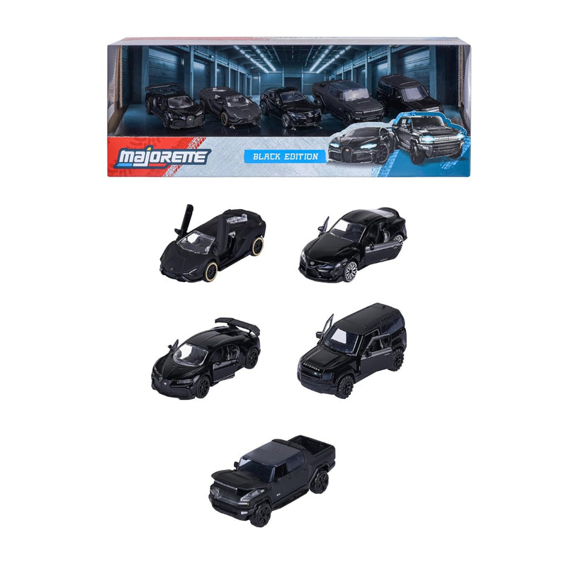 Majorette Car Set Black Edition