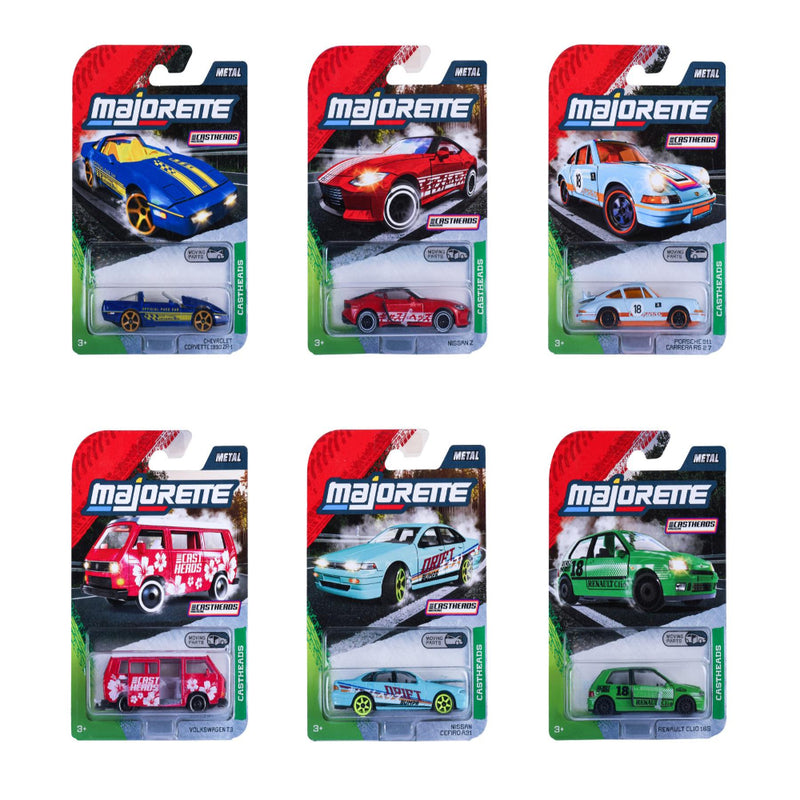 Majorette CastHeads Premium Cars -Set of 6