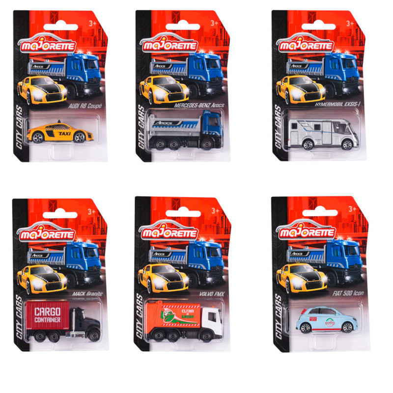 Majorette City Car - Set of 6
