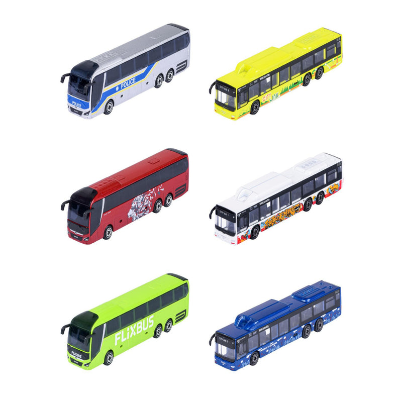 Majorette City MAN Bus - Set of 6