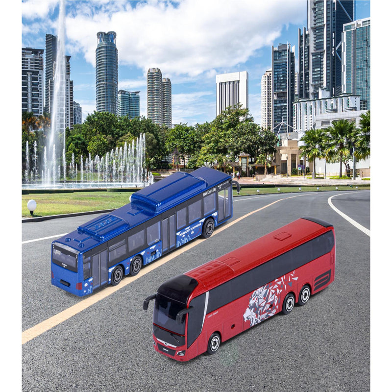 Majorette City MAN Bus - Set of 6