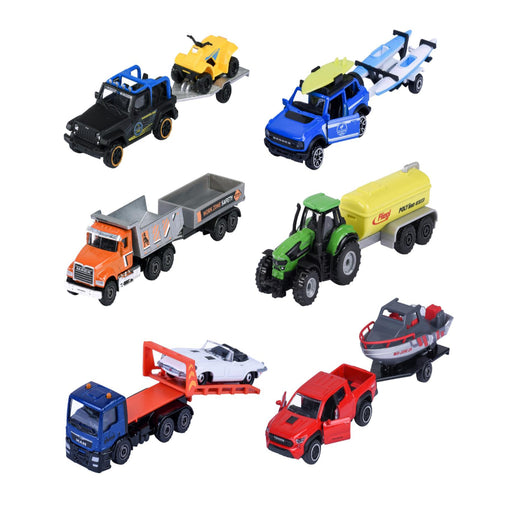 Majorette City Trailer - Set of 6-Vehicles-Majorette-Toycra