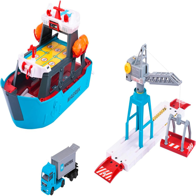 Majorette Creatix Logistic Freight Ship+1 Vehicle
