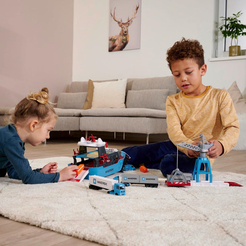 Majorette Creatix Logistic Freight Ship+1 Vehicle