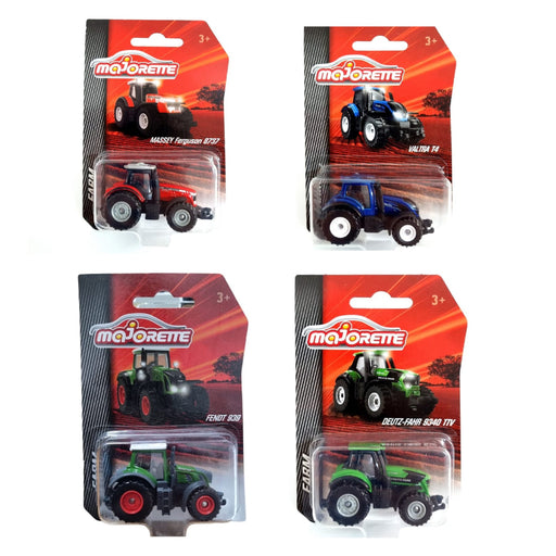 Majorette Farm Tractor Set - Pack of 4-Vehicles-Majorette-Toycra