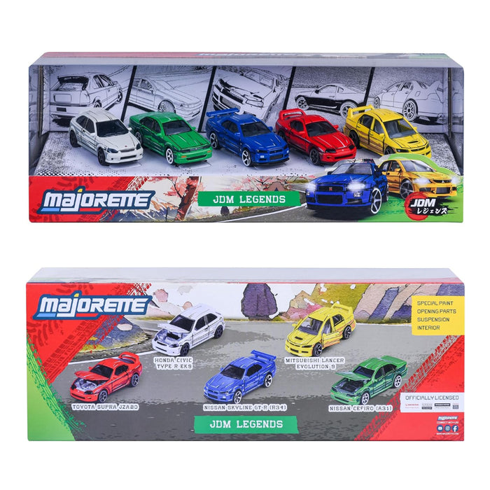 Majorette JDM Legends Anime 5 Pieces Giftpack-Vehicles-Majorette-Toycra