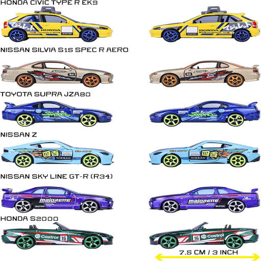 Majorette JDM Legends Deluxe Cars - Set of 6-Vehicles-Majorette-Toycra