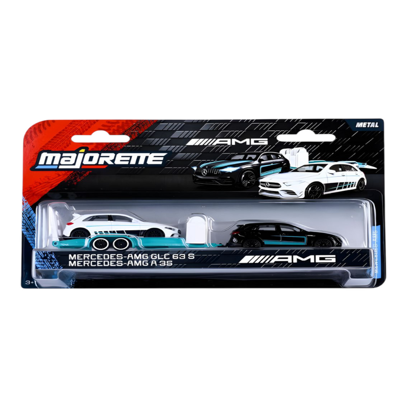 Majorette Mercedes-AMG Deluxe Trailer Playset with Vehicles