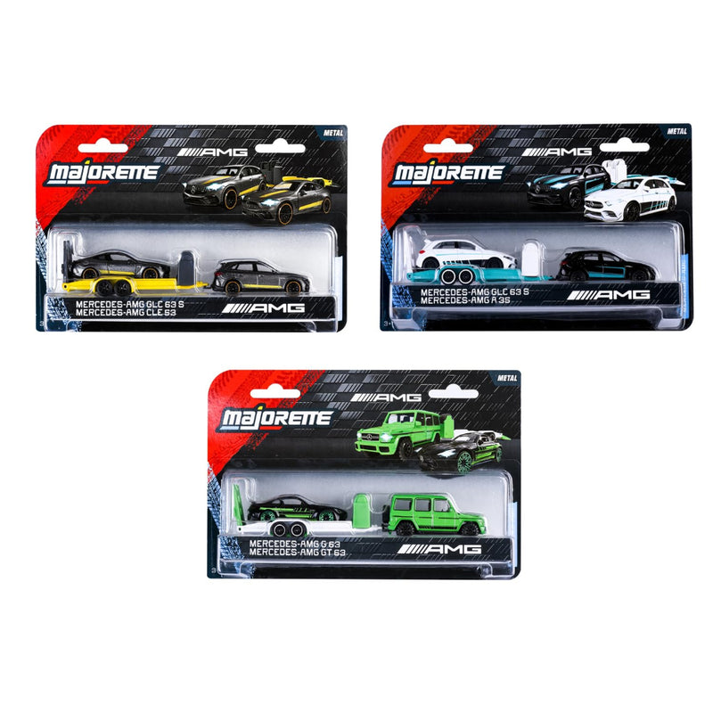 Majorette Mercedes-AMG Deluxe Trailer Playset with Vehicles
