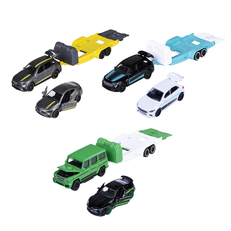 Majorette Mercedes-AMG Deluxe Trailer Playset with Vehicles