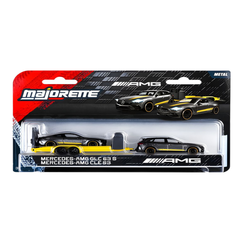 Majorette Mercedes-AMG Deluxe Trailer Playset with Vehicles