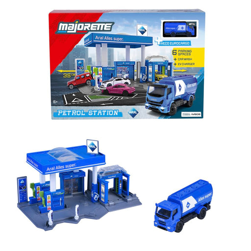 Majorette Petrol Station ARAL + Vehicle-Vehicles-Majorette-Toycra