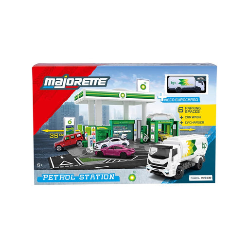 Majorette Petrol Station BP + 1 Vehicle-Vehicles-Majorette-Toycra