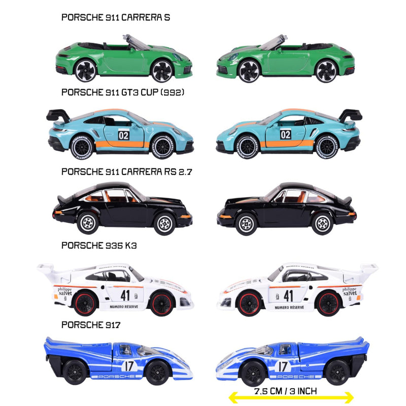 Majorette Porsche 5 Pieces Gift Pack