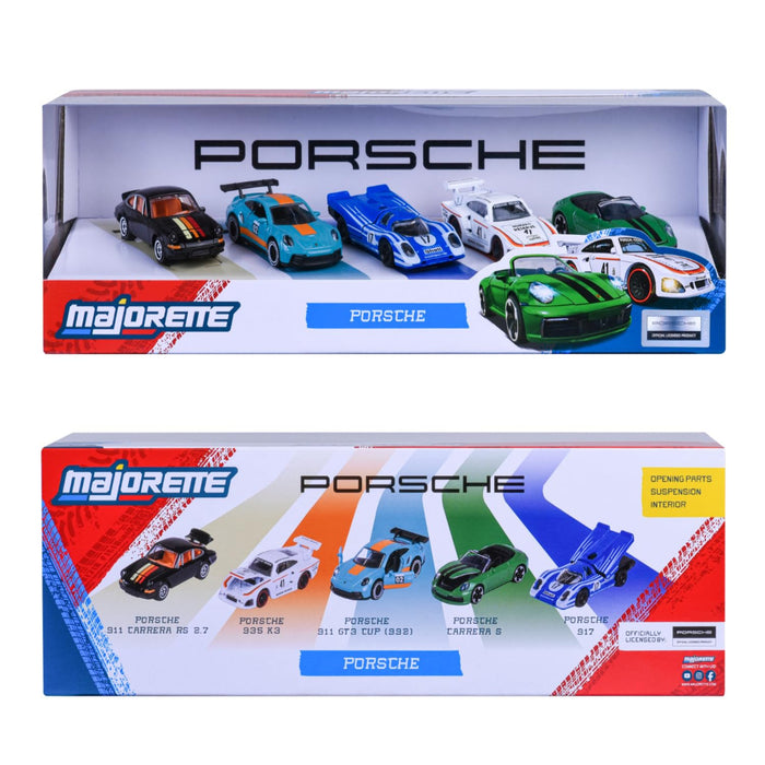 Majorette Porsche 5 Pieces Gift Pack-Vehicles-Majorette-Toycra