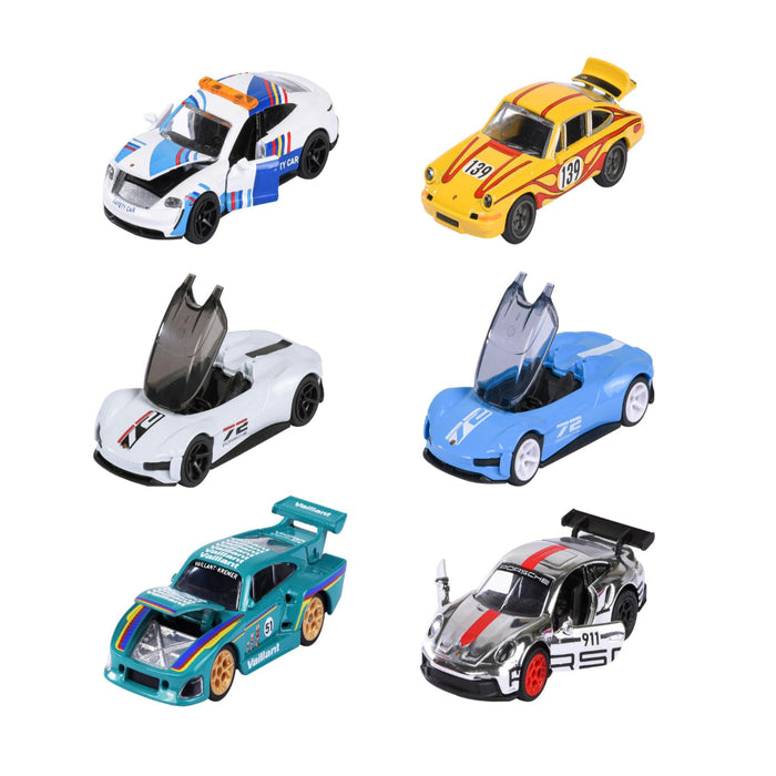 Majorette Porsche Deluxe Cars - Set of 6-Vehicles-Majorette-Toycra