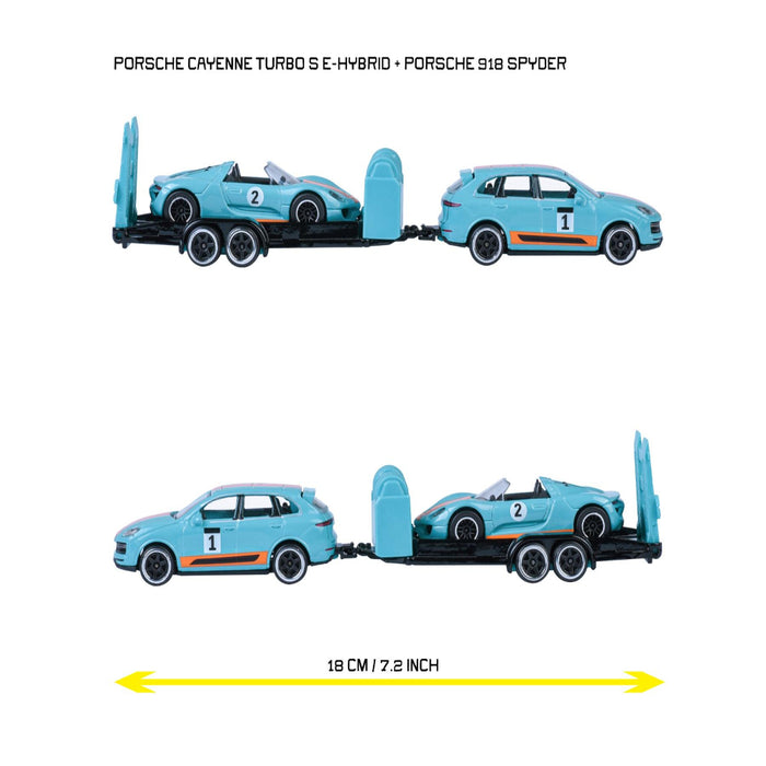 Majorette Porsche Deluxe Trailer-Vehicles-Majorette-Toycra