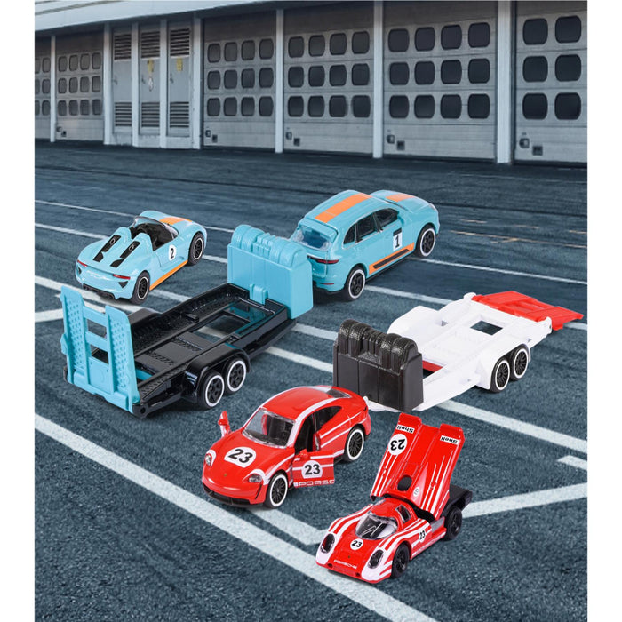 Majorette Porsche Deluxe Trailer-Vehicles-Majorette-Toycra