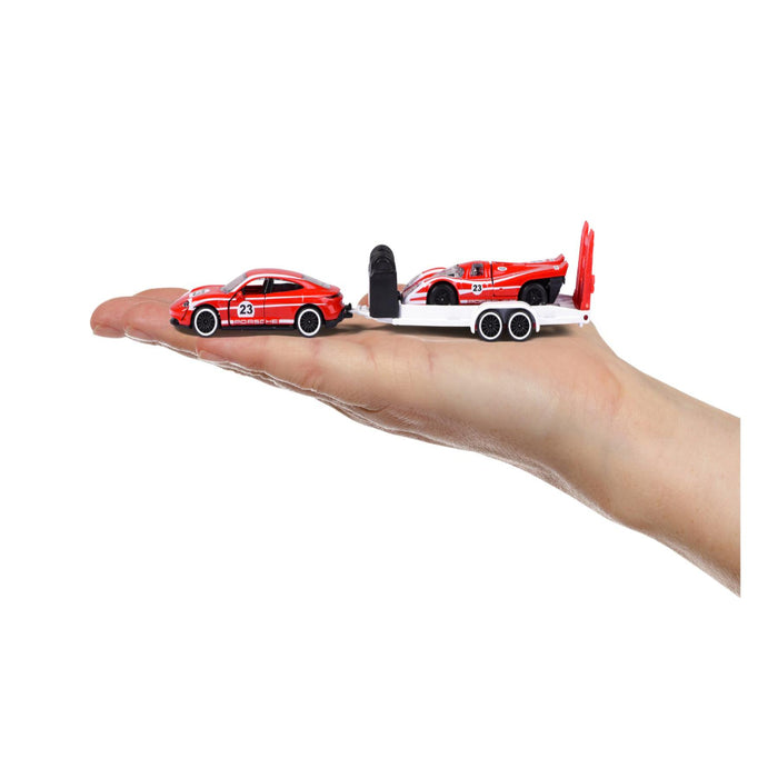 Majorette Porsche Deluxe Trailer-Vehicles-Majorette-Toycra