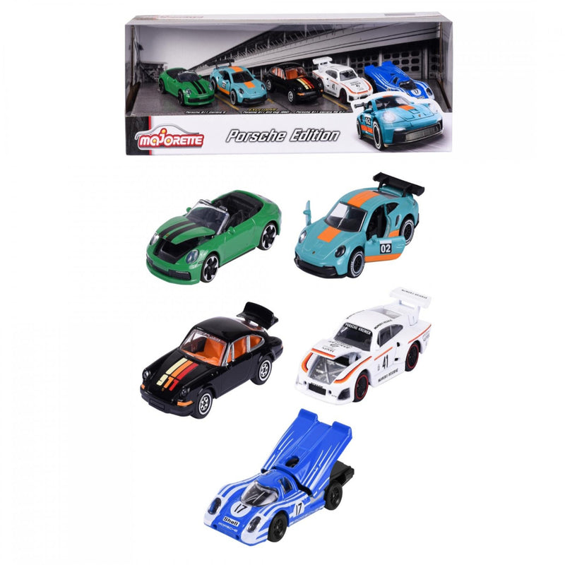 Majorette Porsche Edition 5 Pieces Giftpack