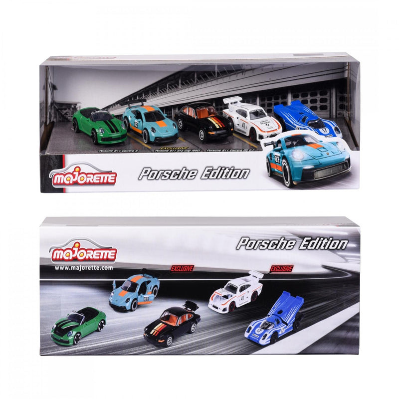Majorette Porsche Edition 5 Pieces Giftpack