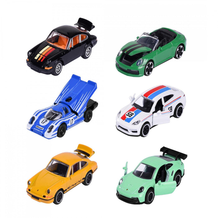 Majorette Porsche Premium Cars - Set of 6-Vehicles-Majorette-Toycra